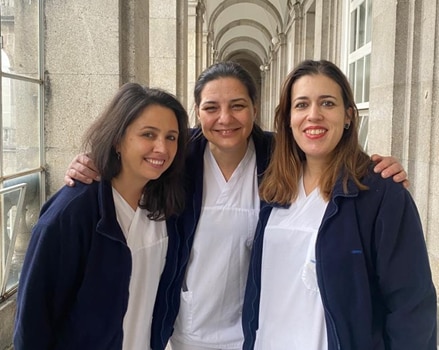 Salomé Sobral Sousa, Sara Rodrigues Barbeiro, Vanessa Taveira Teixeira, Enfermeiras de Reabilitação